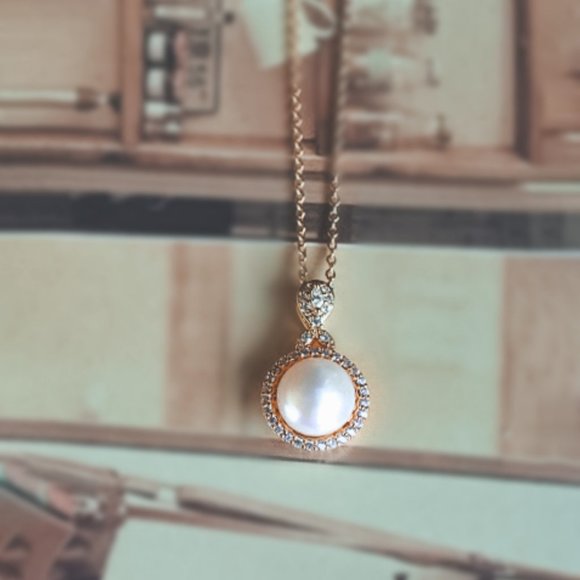 Handmade Genuine Freshwater Pearl Goldtone Natural Pearl Silver Bridal Necklace - Picture 8 of 10